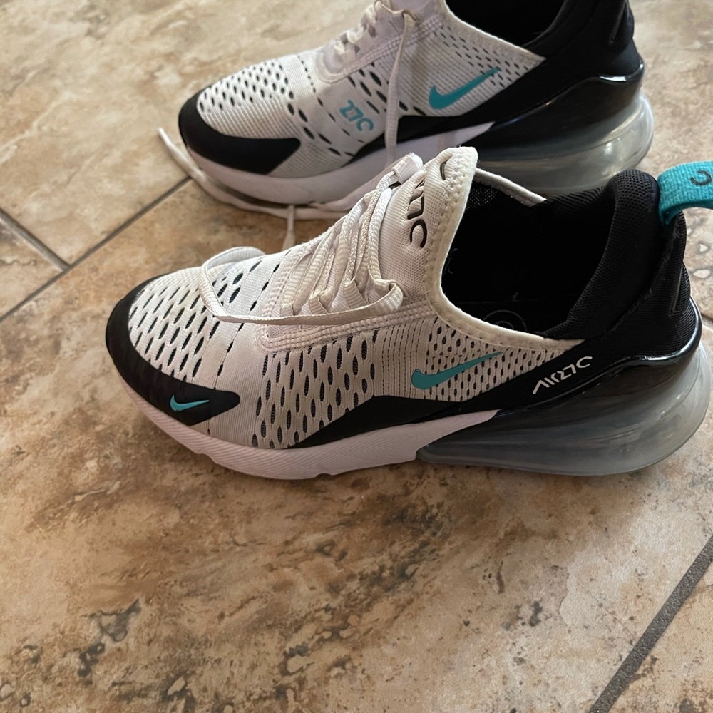 Two pair of Girl Nike Air Max 270's.